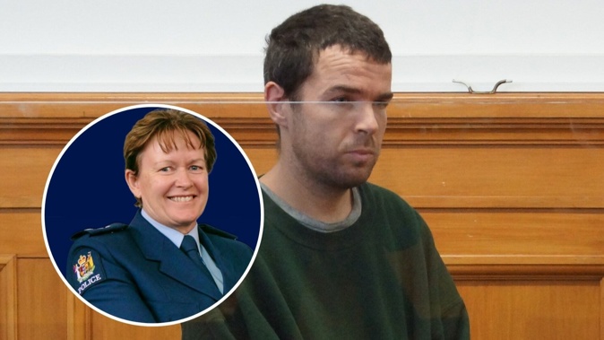 Hayden Donald Jason Tasker of Motueka has been named as the man accused of killing Nelson police officer Lyn Fleming (inset) in the early hours of New Year's Day, 2025. Photo / Tracy Neal