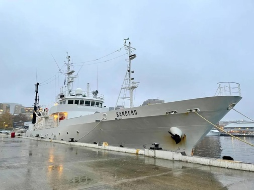 The Bandero, a former Japanese fisheries vessel that anti-whaling activists will use to take on Japanese whalers, if they return to the Antarctic. Captain Paul Watson Foundation