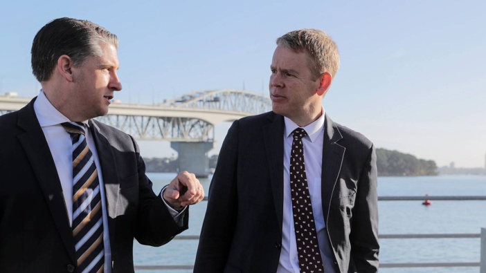 Michael Wood and Chris Hipkins. Photo / Michael Craig