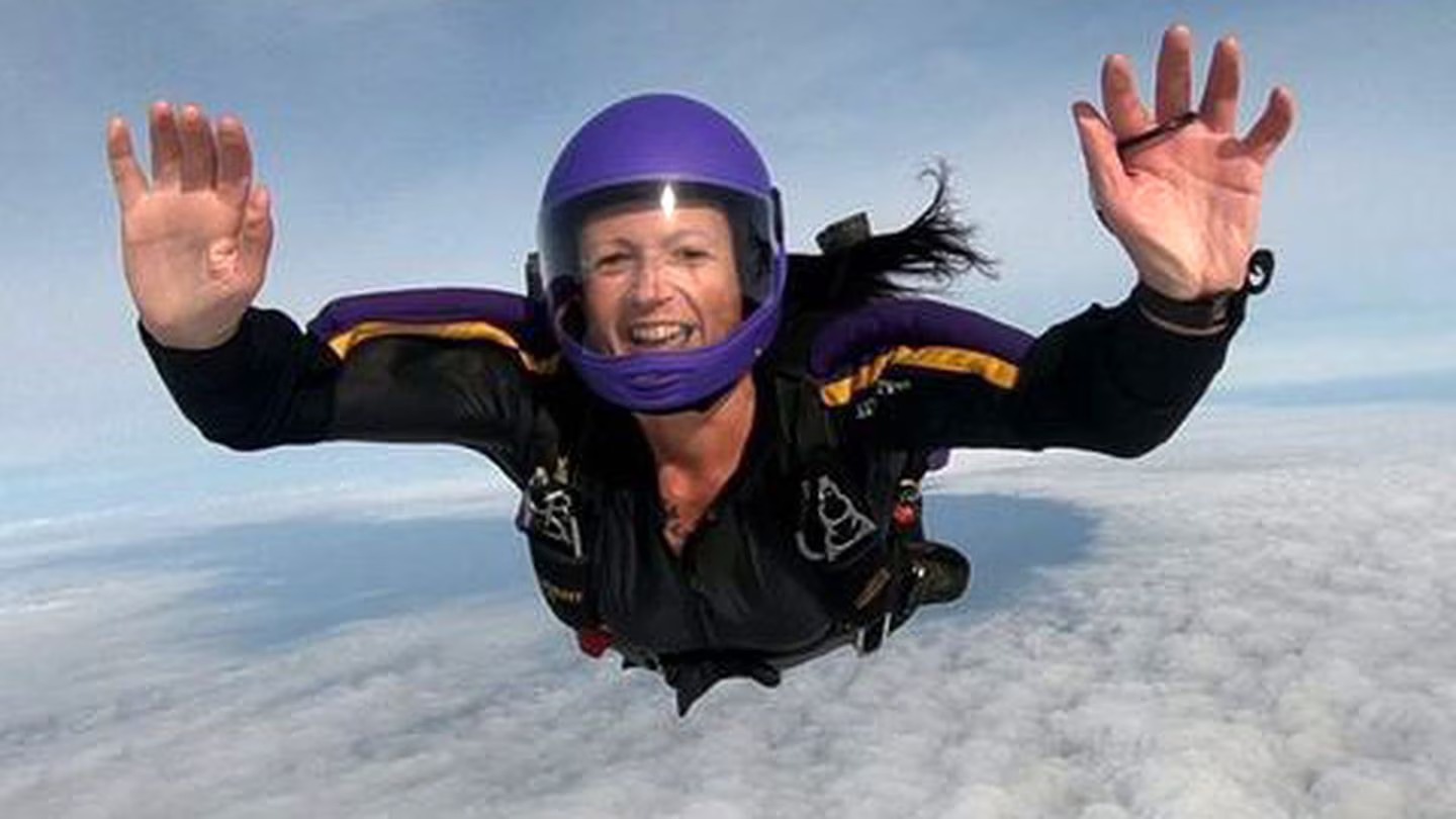 Sarah-Jane Bayram, 43, died in a skydiving accident on March 10 last year off Muriwai Beach.