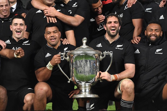 The All Blacks secured the Bledisloe Cup for a 19th straight year with victory at Eden Park. (Photo / Photosport)