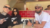 Blink-182 star, wife Kourtney Kardashian spotted at trendy Auckland eatery 