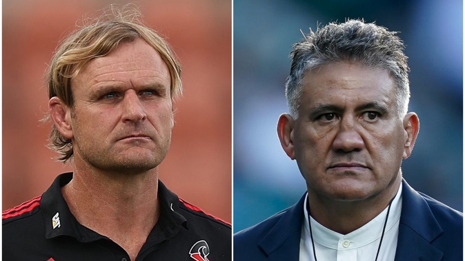 Scott Robertson and Jamie Joseph will be determined by their ability to excite New Zealand Rugby. Photos / Photosport