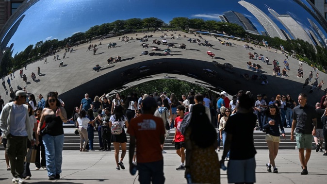 By mid-August, Chicago saw a 23% decline in violent crime compared with the same period last year, according to Chicago Police Department figures. Photo / Joshua Lott, The Washington Post