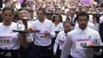 On your marks, Garcons, go! Paris holds world's fastest waiter race in Olympic run up