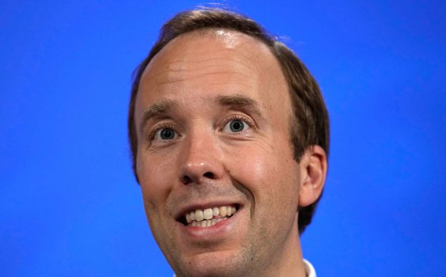 picture Health Secretary Matt Hancock hopeless boris johnson s frank