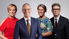 Some of TVNZ's biggest names are broadcasters Hilary Barry, Simon Dallow, Jenny May Clarkson, and John Campbell. Photo / TVNZ
