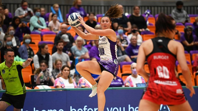 Gina Crampton of the Stars during their home win over the Tactix. (Photo / Photosport)