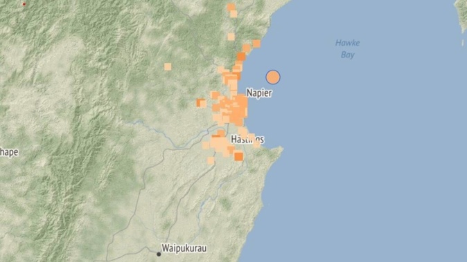 Close to 1000 people reported feeling the quake. Photo / Geonet
