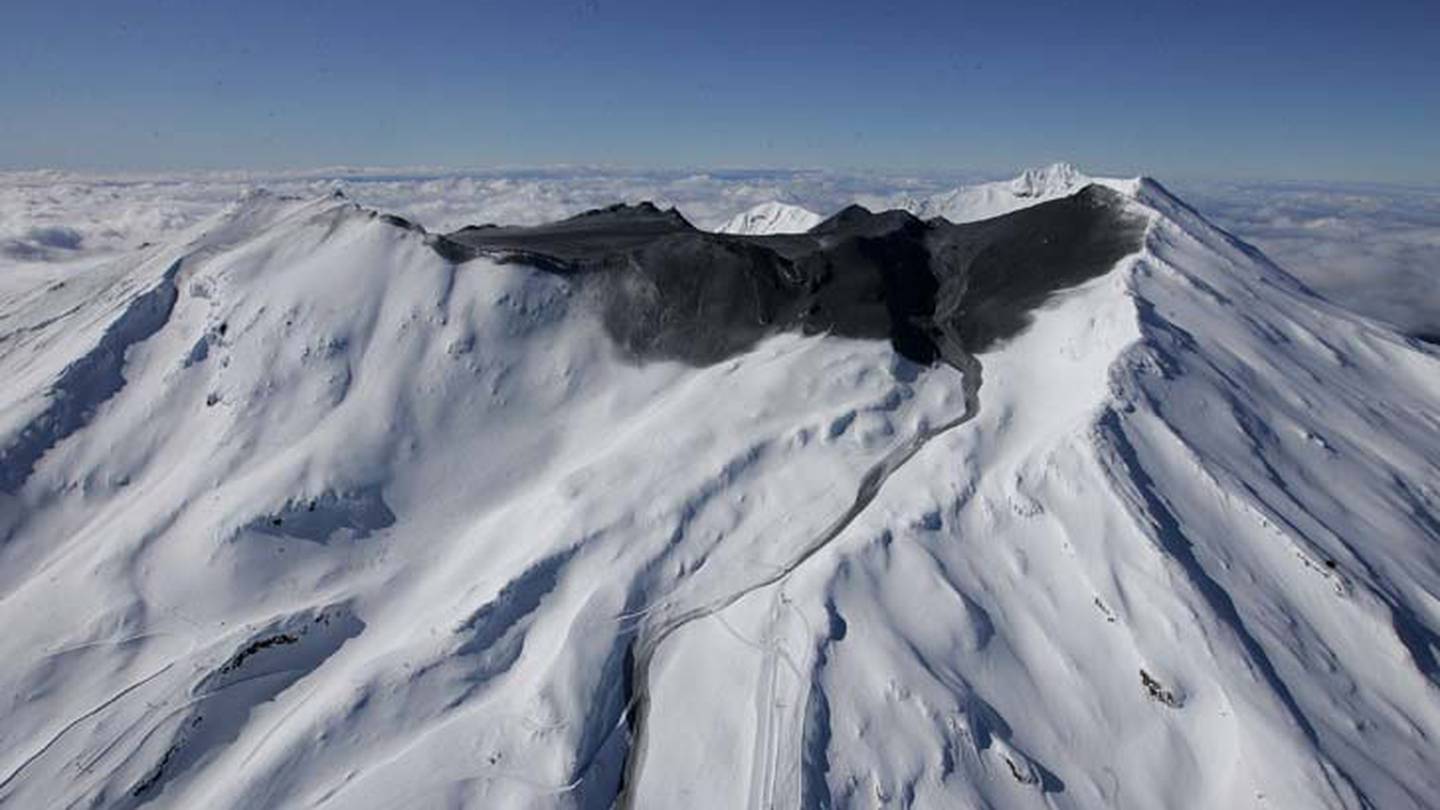 Scientists have used a data-crunching model to reveal a handful of 'mini-eruptions' at Mt Ruapehu - pictured after its September 2007 blow - that weren't detected at the time. Photo / Alan Gibson
