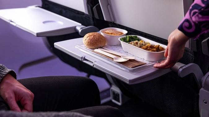 Sustainable service wear: Air New Zealand has revealed it's new-look meal service. Photo / Supplied