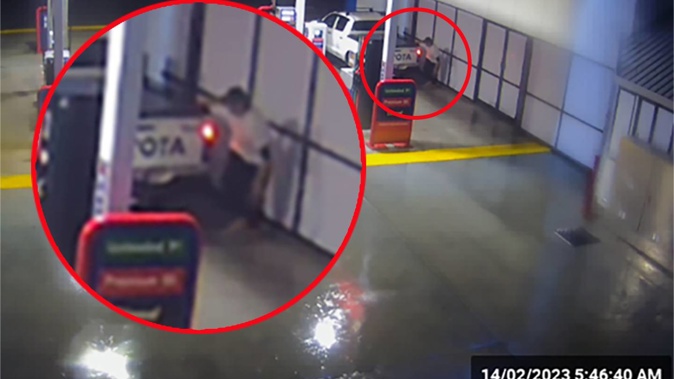 This is the last known sighting of Joseph Ahuriri, at a Waitomo Fuel Stop at Bay View on February 14. He has been missing since Cyclone Gabrielle struck Hawke's Bay. Picture / Supplied