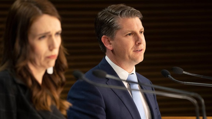 Prime Minister Jacinda Ardern and Transport Minister Michael Wood. (Photo / NZ Herald)