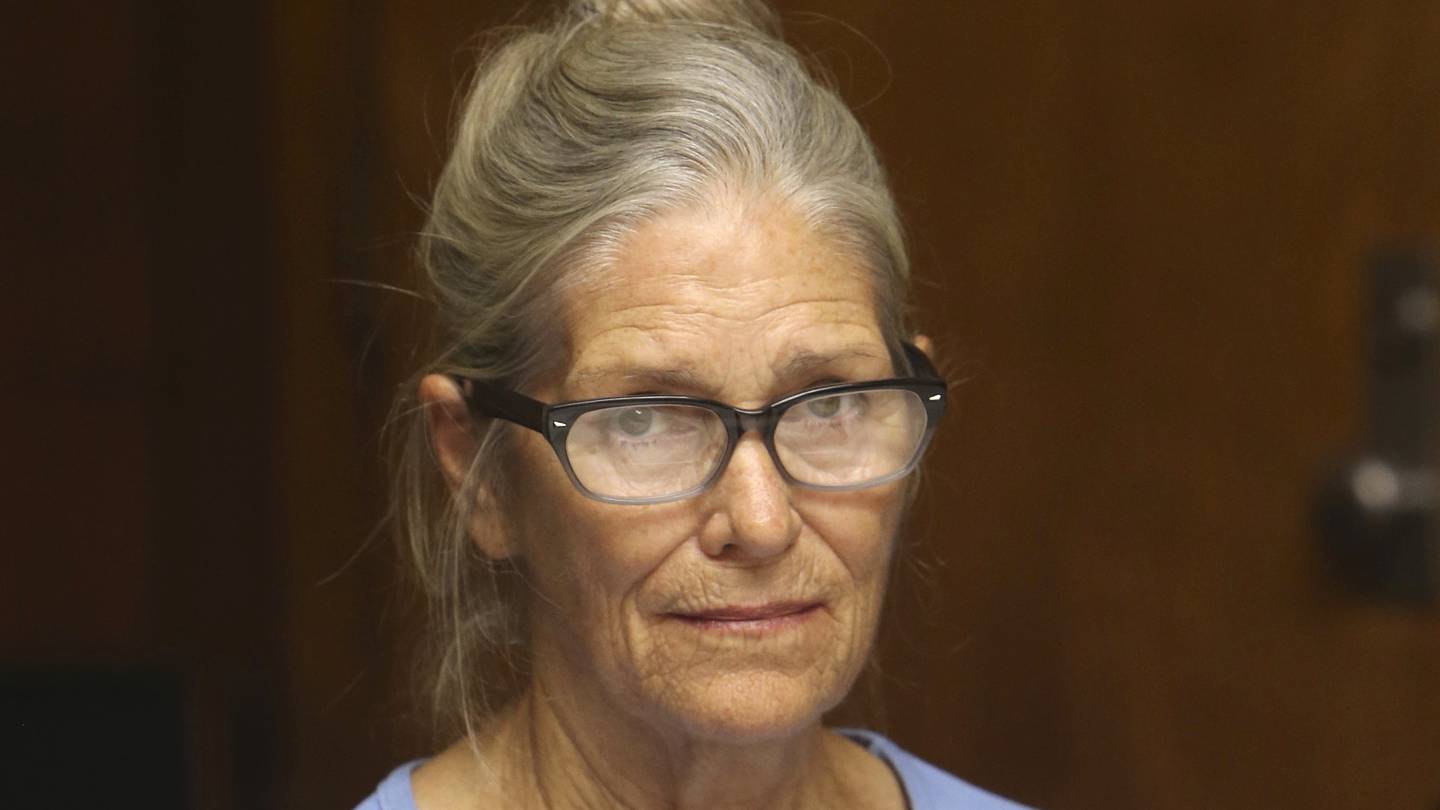 Leslie Van Houten attends her parole hearing at the California Institution for Women. Photo / AP