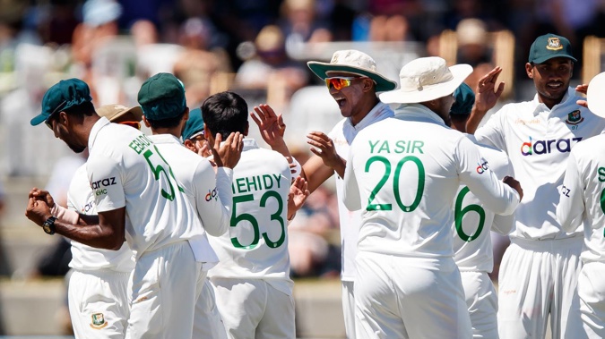 Bangladesh beat the Black Caps by eight wickets in Mt Maunganui. (Photo / Photosport)