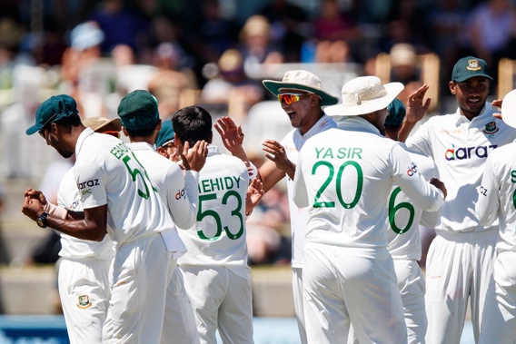 Bangladesh beat the Black Caps by eight wickets in Mt Maunganui. (Photo / Photosport)