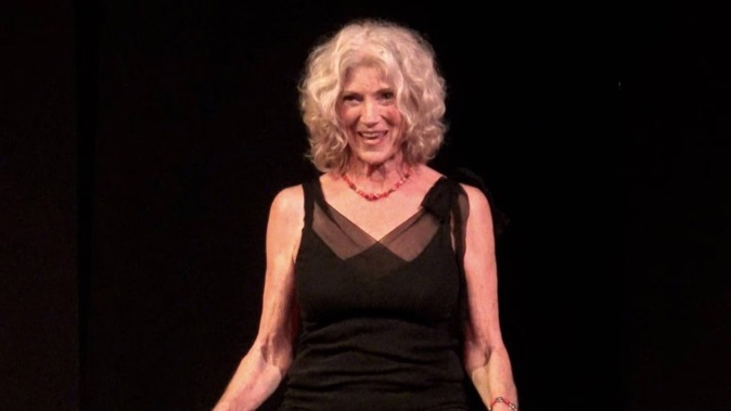Dr Charla Hathaway is touring New Zealand with her one-woman show about being in the sex industry as a granny. Photo / Supplied