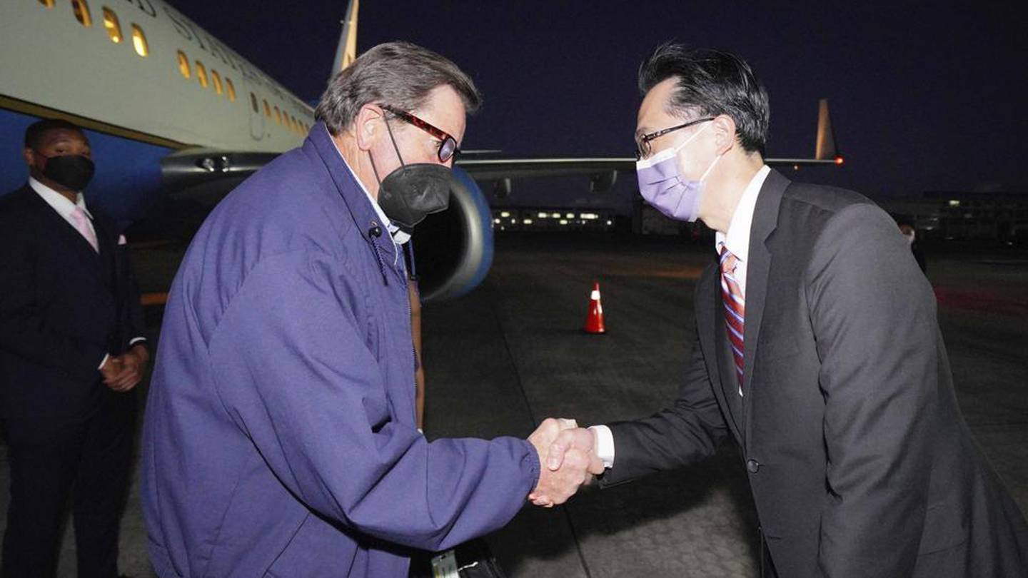 A delegation of American lawmakers are visiting Taiwan just 12 days after a visit by US House Speaker Nancy Pelosi that angered China. Photo / AP