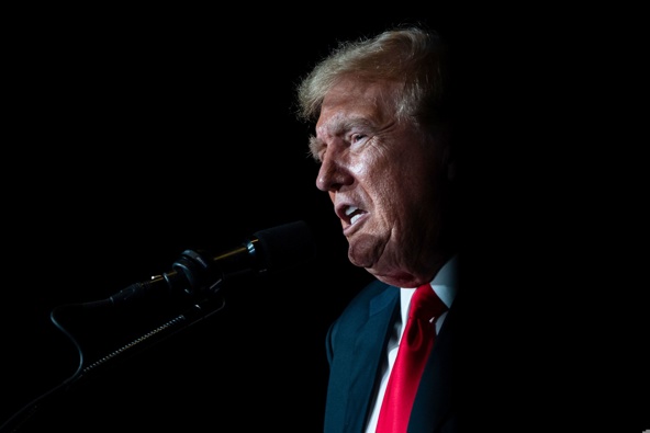 Former President Donald Trump delivers remarks at the Libertarian National Convention at the Washington Hilton in Washington, D.C., May 25, 2024. (Photo / AP)