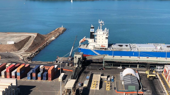 A port worker has died after an incident at Lyttelton Port. Photo / Hamish Clark