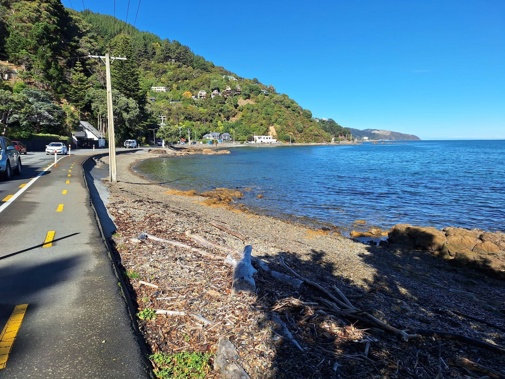 The woman's body was found in Māhina Bay, Lower Hutt, on Sunday morning. (Photo / Melissa Nightingale)