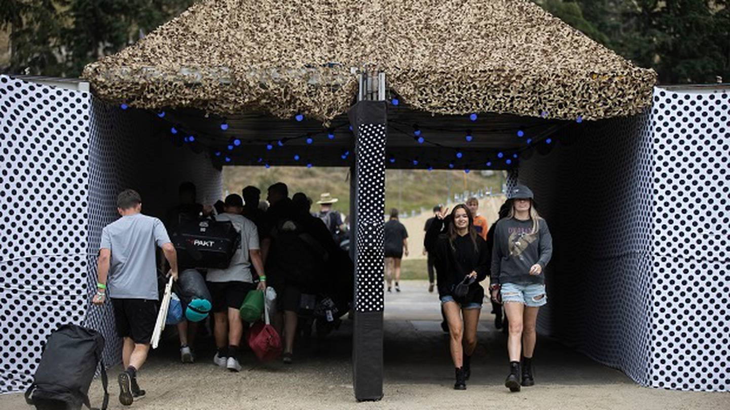 The first day of Rhythm and Alps music festival has kicked off in the Cardrona Valley. Photo / George Heard