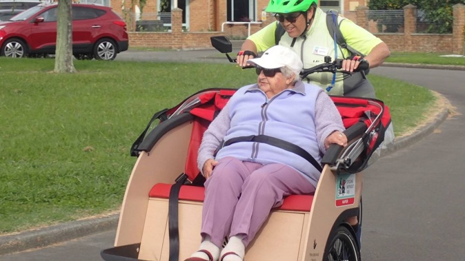 Pilot Barbara and Anne from Mission View meet for a weekly ride to Anderson Park followed by a coffee.