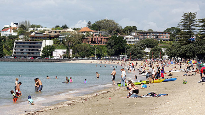 Mission Bay is black-flagged for swimming today. Photo / File