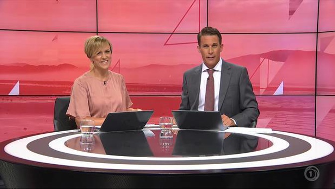 Jeremy Wells and Hilary Barry have taken over as hosts. (Photo / TVNZ)