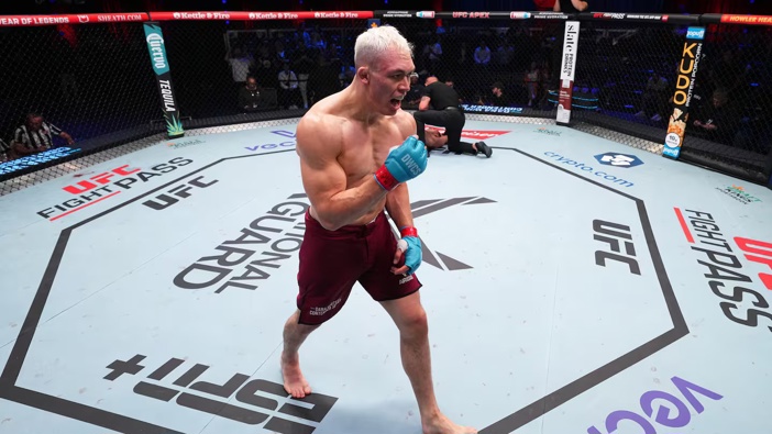 New Zealand mixed martial artist Navajo Stirling earned a UFC contract on Dana White's Contender Series. Photo / Getty Images