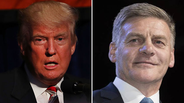 Donald Trump and Bill English have both been quizzed on their hair recently. (Photo \ Getty Images composite)