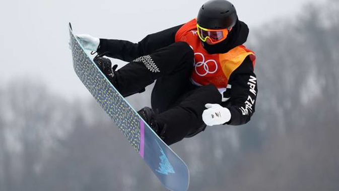 Carlos Garcia-Knight competing in the slope-style event. (Photo/ Getty)