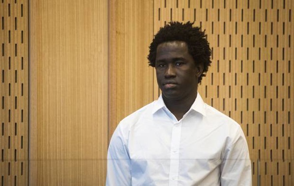 Sainey Marong stands in the dock of the High Court in Christchurch for the murder of Christchurch sex worker Renee Larissa Duckmanton.
