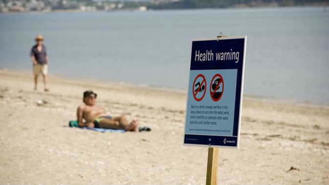Wastewater overlow is expected to continue to affect Auckland beaches. (Photo / NZ Herald)
