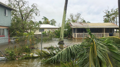 Much of Tonga is waking up to Cyclone Gita's devastation this morning. (Photo \ Twitter)