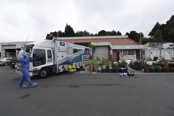 ESR and local police are conducting a forensic scene examination at an address in Tauranga. 