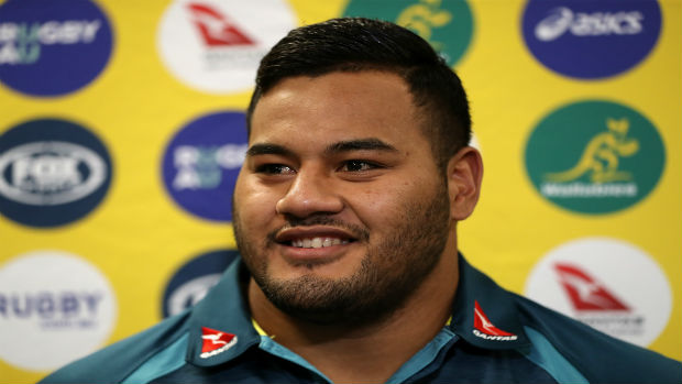 Taniela Tupou of Australia attends an Australia press conference (Photo \ Getty Images) 