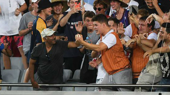 Mitch Grimstone has been playing cricket since he was 5 - but doesn't usually catch with his left hand. (Photo / Photosport)