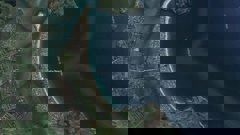 A man's body was found at Omaha Beach early this morning. (Photo / Google Maps)