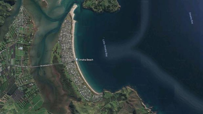 A man's body was found at Omaha Beach early this morning. (Photo / Google Maps)