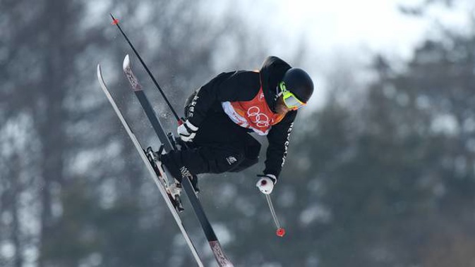 Byron Wells was the top qualifying Kiwi in the freeski men's halfpipe at the Winter Olympics. (Photo / Getty)