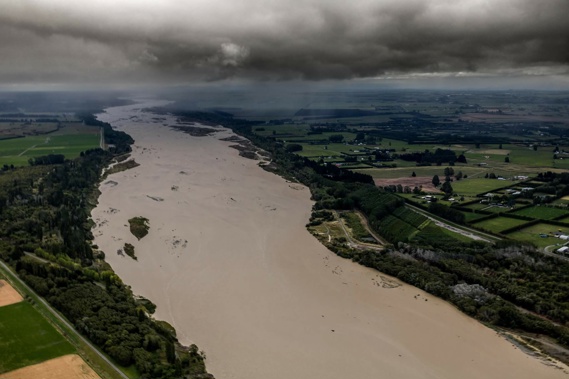 Waimakariri River is one local river muddied by the storm. (Photo / Mark Frew)