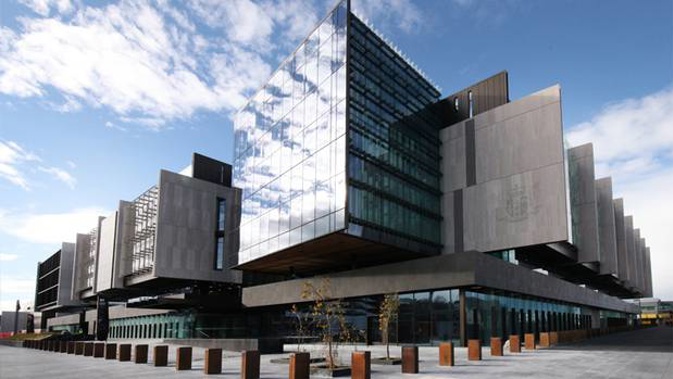 The Maori Land Court in Christchurch's new Justice Precinct has been closed since yesterday after a sewage leak. (Photo \ Supplied)