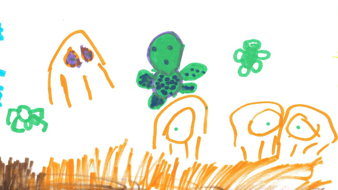 Laingholm Kindergarten's set to present a visual petition, which is made up of over 400 kids' drawings, today.
