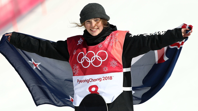 Zoi Sadowski-Synnott after winning Winter Olympics bronze (Photo \ Getty Images) 