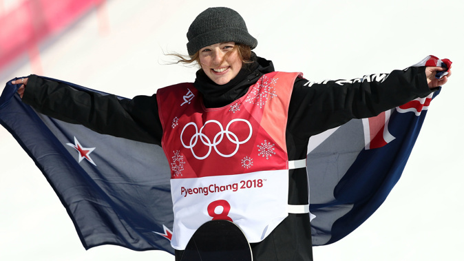 Zoi Sadowski-Synnott after winning Winter Olympics bronze (Photo \ Getty Images)