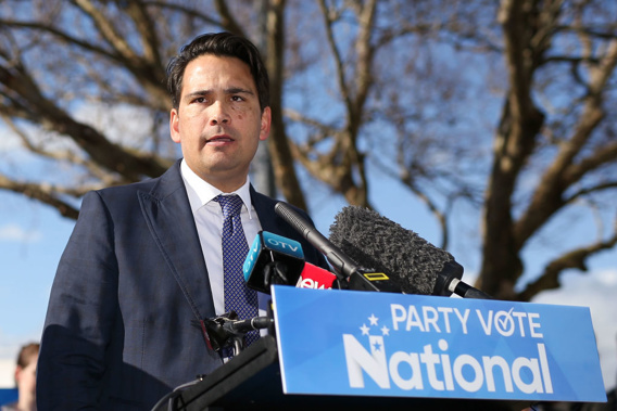 Simon Bridges was the youngest candidate to in the running for the National leadership. (Photo \ Getty Images)