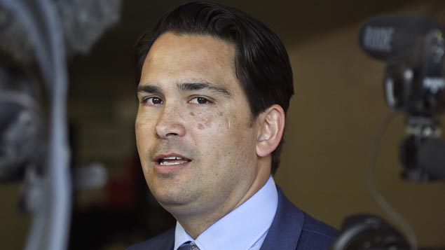 Simon Bridges had a rocky first day as leader. (Photo / NZ Herald)