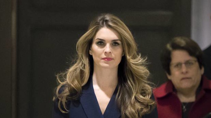 White House Communications Director Hope Hicks arrives to meet behind closed doors with the House Intelligence Committee on February 27. (Photo / AP)