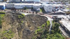 It has been revealed engineers recommended two options to Auckland Transport to fix this unstable land at Birkenhead in 2015 and were ignored. (Photo: NZ Herald)